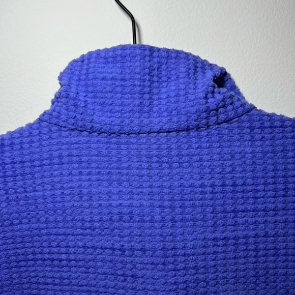 Columbia Womens Crestone Ridge Quarter Zip Pullover Shirt Purple Textured Medium - Picture 8 of 10